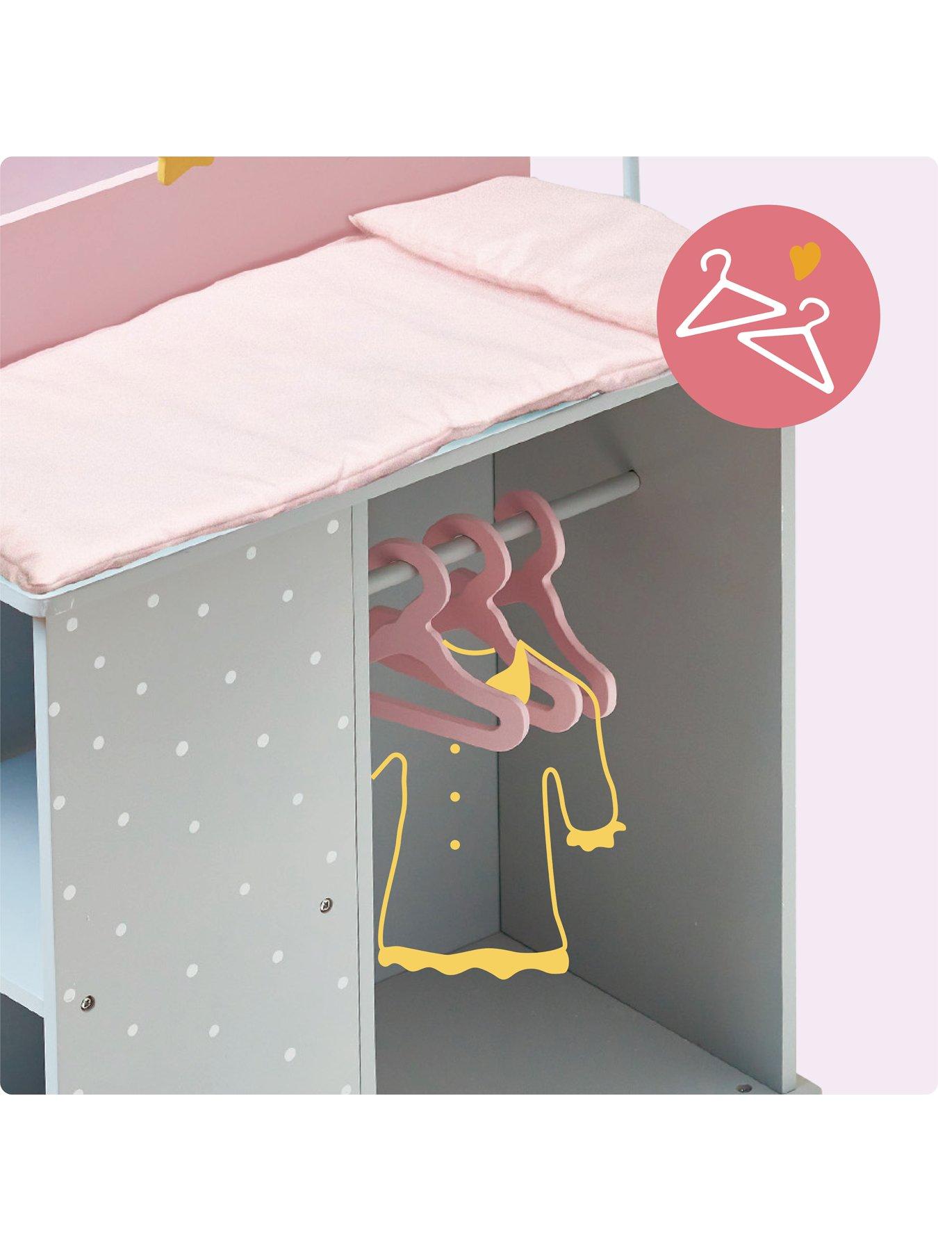 Image 4 of 7 of Teamson Kids Olivia's Little World - Polka Dot Changing Station w/storage