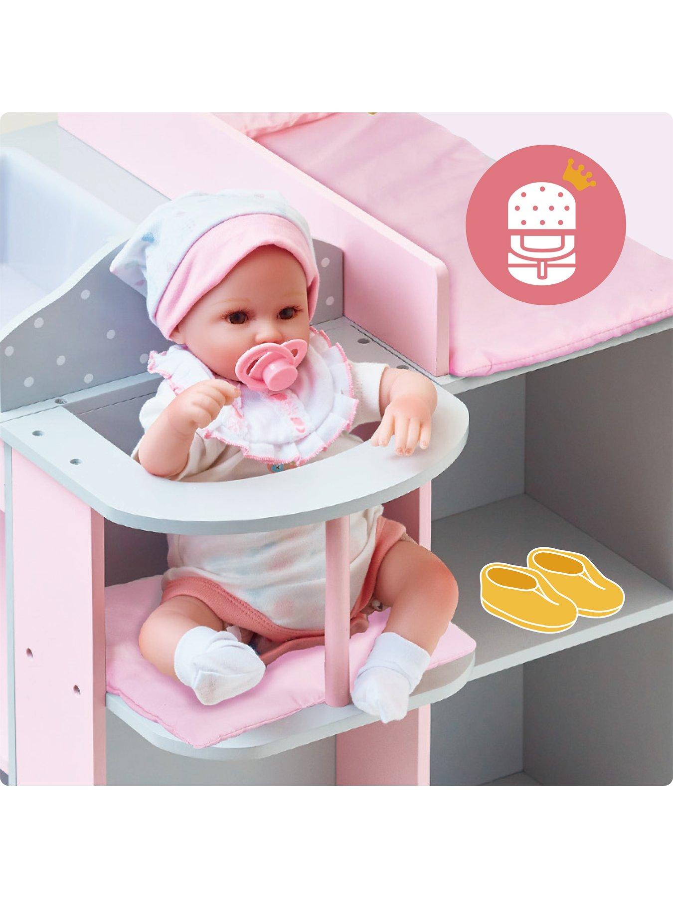  image of teamson-kids-olivias-little-world-polka-dot-changing-station-wstorage