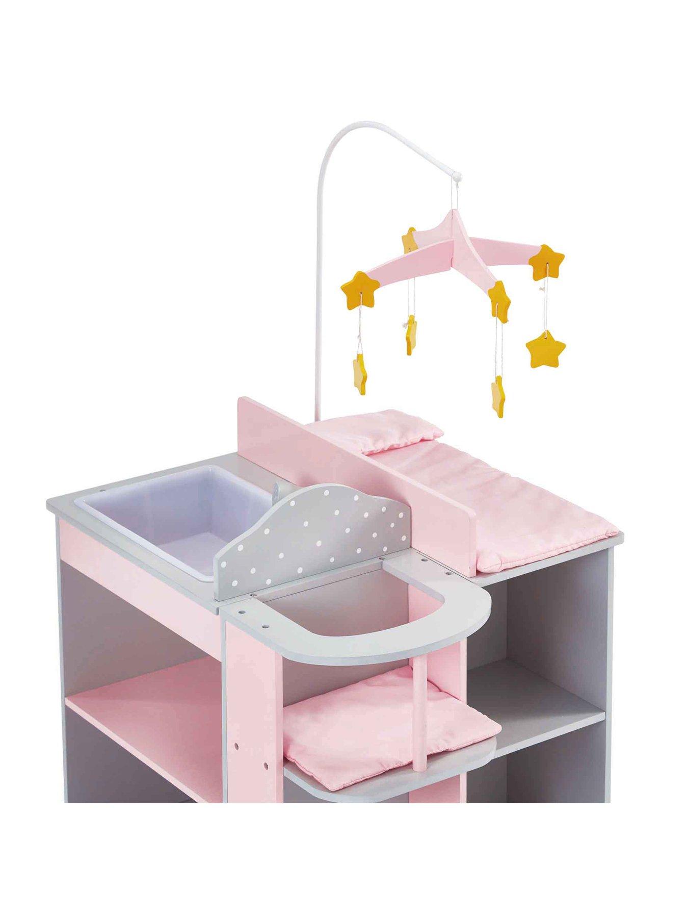 Image 7 of 7 of Teamson Kids Olivia's Little World - Polka Dot Changing Station w/storage