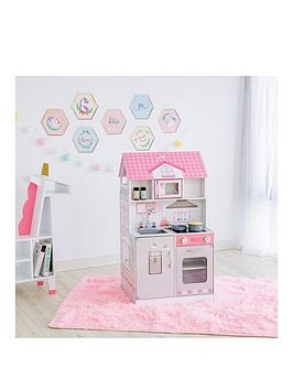 teamson-kids-olivias-little-world-wonderland-ariel-2-in-1-doll-house-and-play-kitchen-pinkgrey