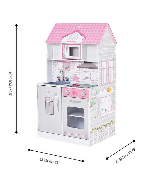 stillFront image of teamson-kids-olivias-little-world-wonderland-ariel-2-in-1-doll-house-and-play-kitchen-pinkgrey
