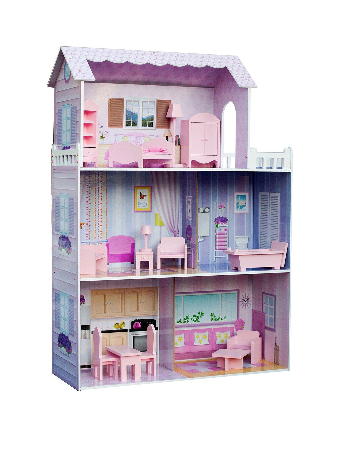 Image 1 of 7 of Teamson Kids Olivia's Little World - Dreamland Tiffany&nbsp;Doll House -&nbsp;Pink
