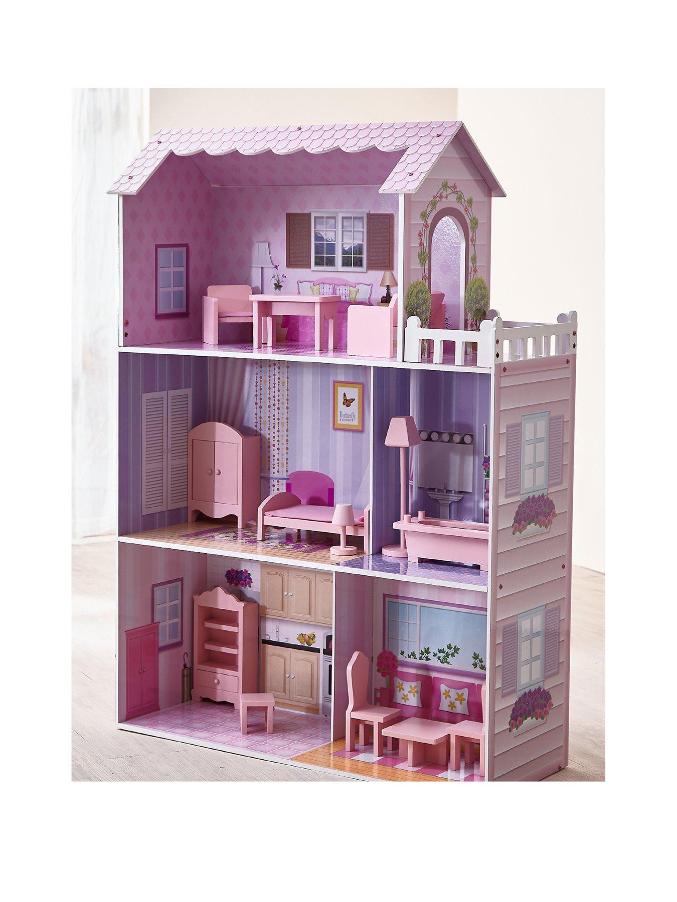 Image 2 of 7 of Teamson Kids Olivia's Little World - Dreamland Tiffany&nbsp;Doll House -&nbsp;Pink