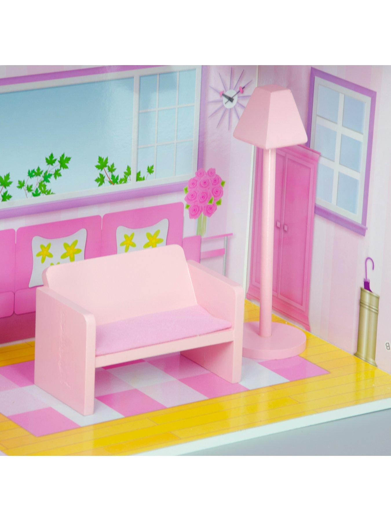Image 6 of 7 of Teamson Kids Olivia's Little World - Dreamland Tiffany&nbsp;Doll House -&nbsp;Pink