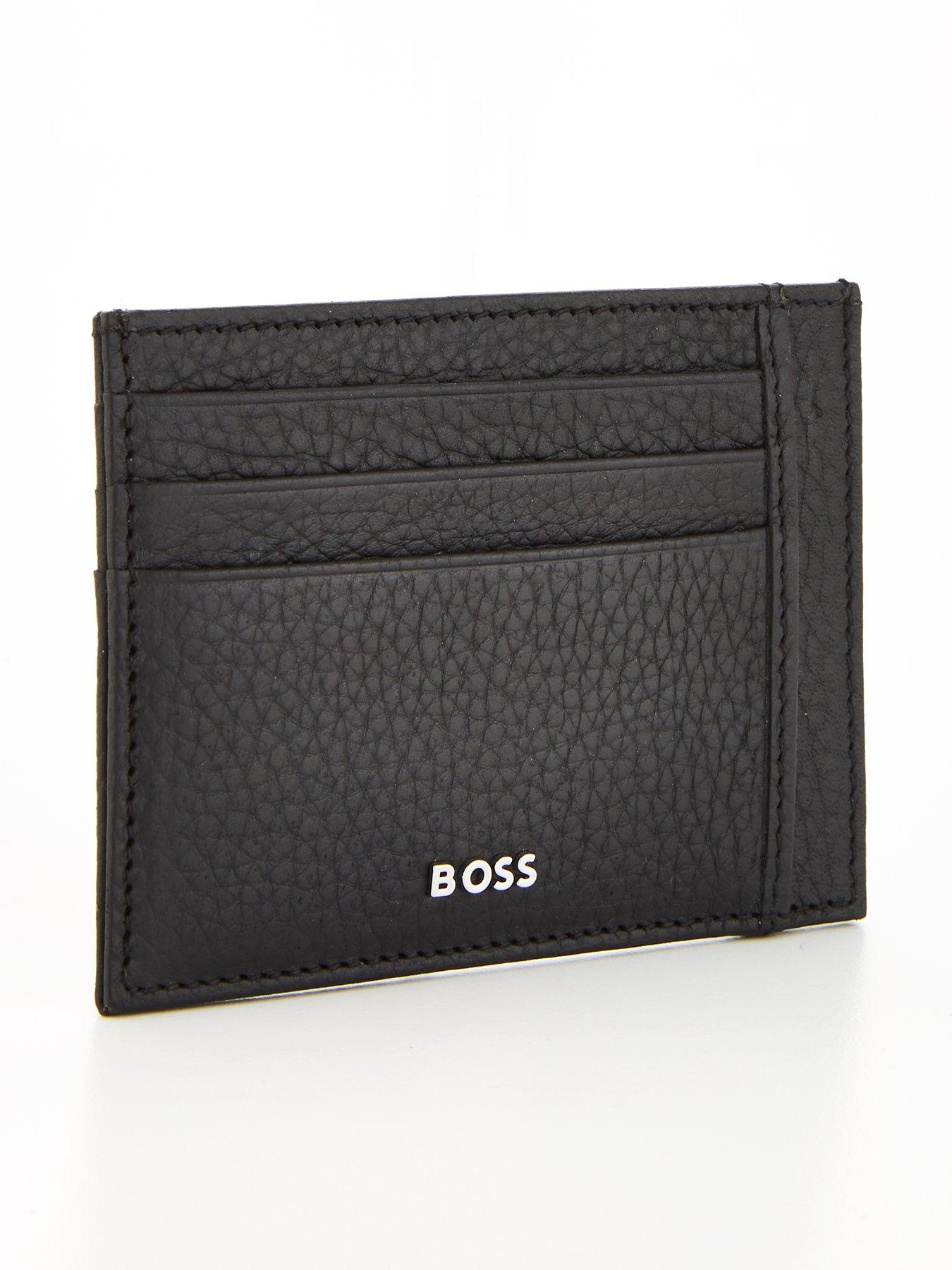 Boss Crosstown Leather Credit Card Holder Black 1162