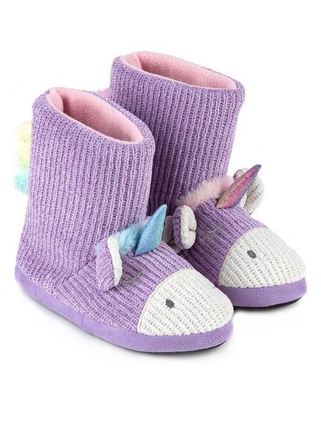 totes-girls-unicorn-slipper-boot--lilac