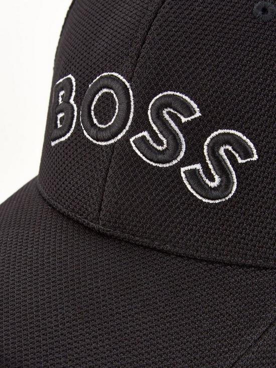 back image of boss-us-logo-baseball-cap-black