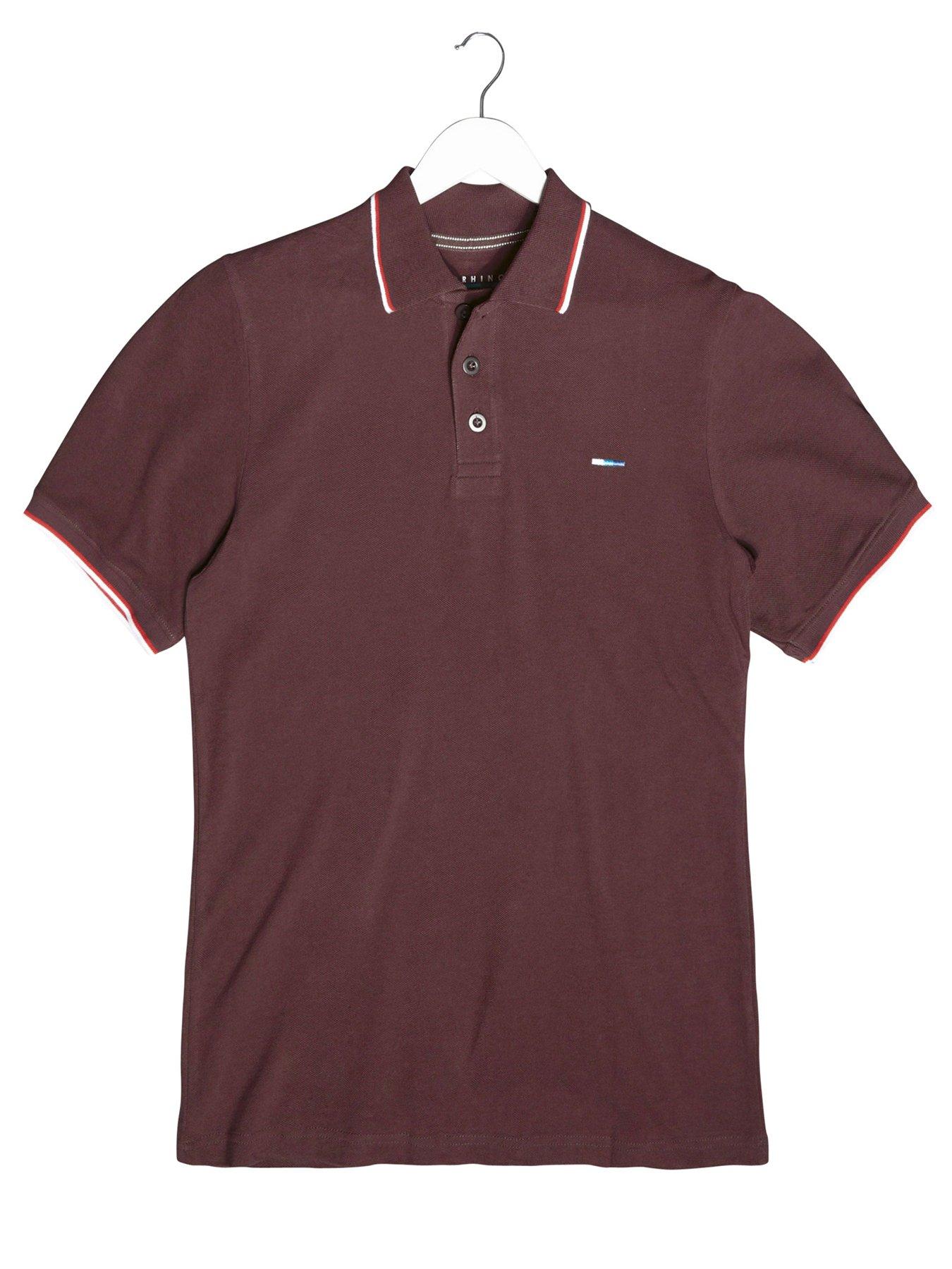  image of badrhino-3-pack-short-sleeve-tipping-polo-shirt-multi