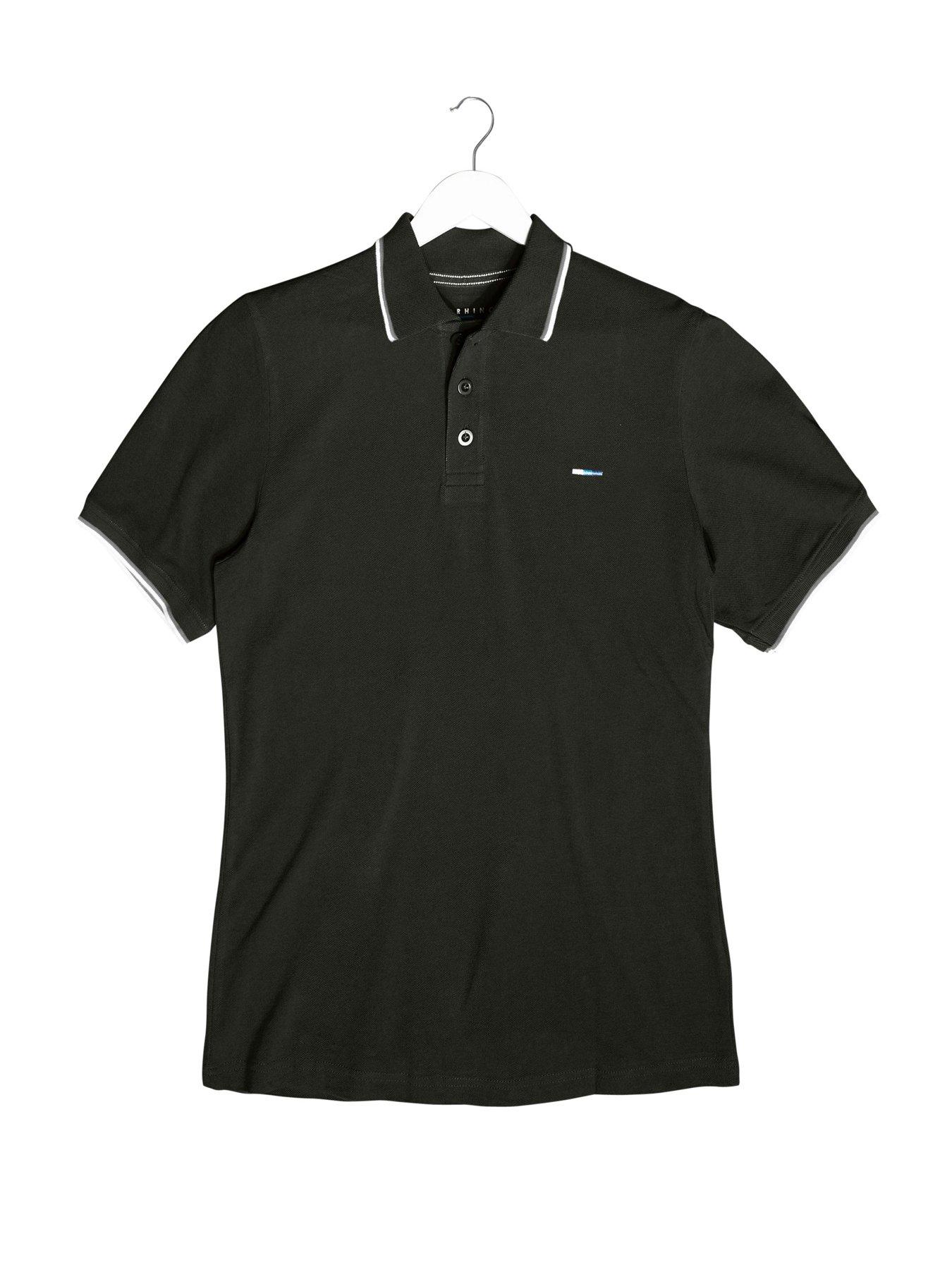 image of badrhino-3-pack-short-sleeve-tipping-polo-shirt-multi
