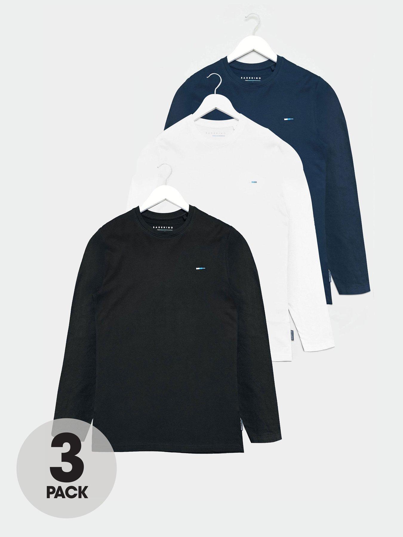 BadRhino 3 Pack Long Sleeve T-Shirt - Multi
