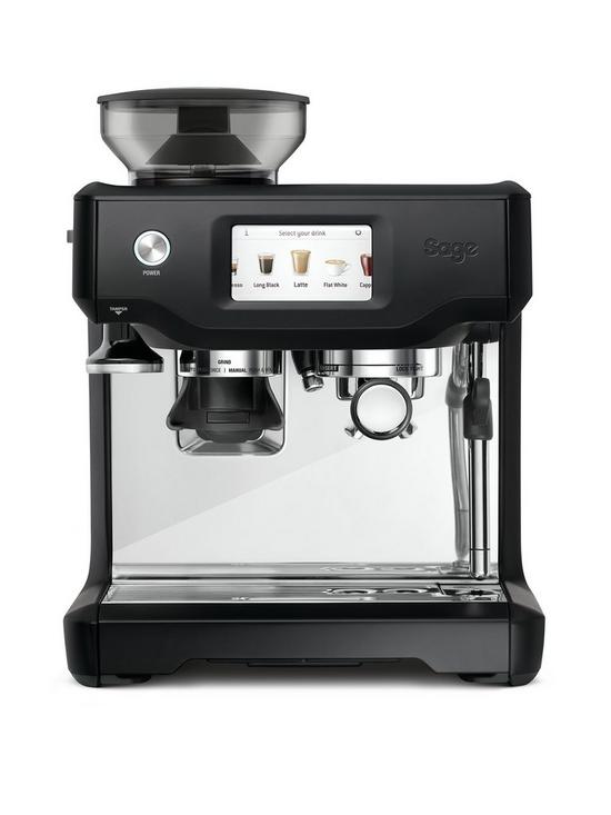 front image of sage-barista-touch-black-truffle-espresso-machine