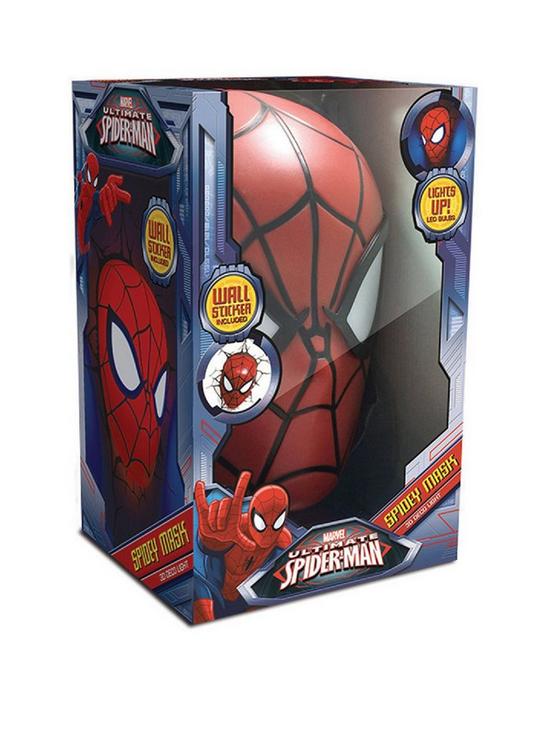 front image of 3dl-marvel-spiderman-face-light