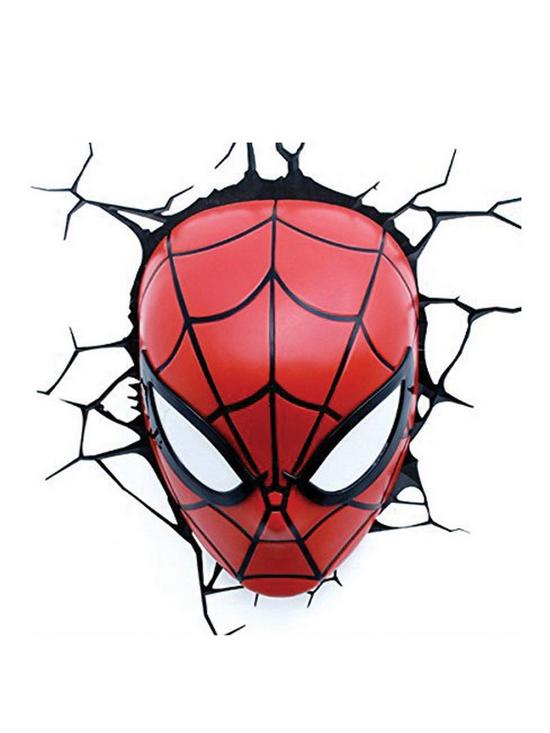 stillFront image of 3dl-marvel-spiderman-face-light