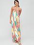  image of v-by-very-printed-knotted-strap-detail-maxi-beachnbspdress-multinbsp