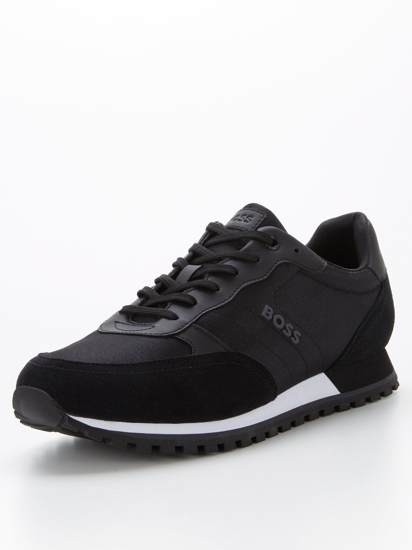 Image 2 of 6 of BOSS Parkour Mix Fabric Runner Trainers - Black