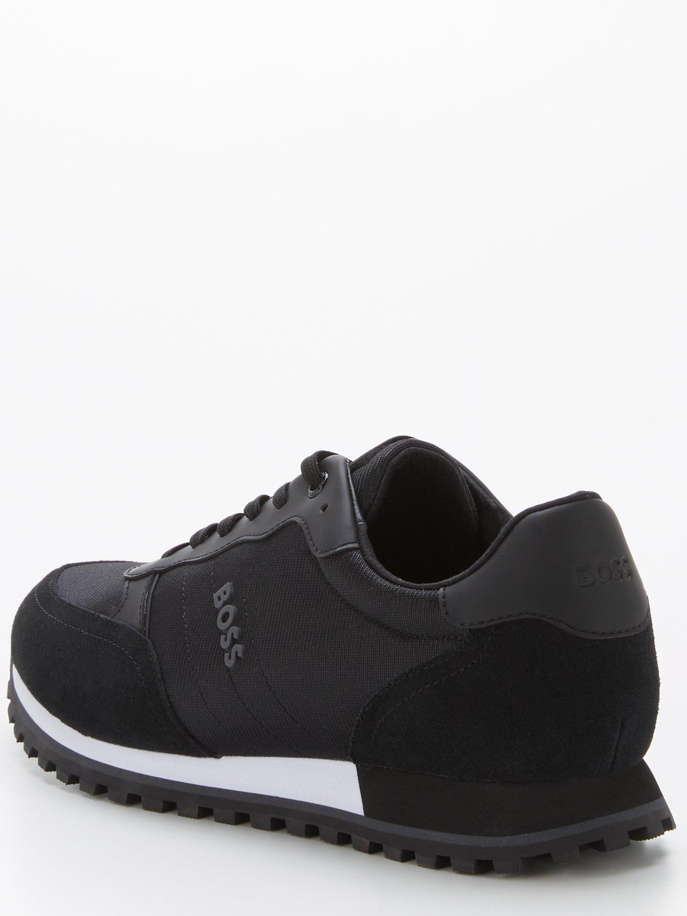 Image 3 of 6 of BOSS Parkour Mix Fabric Runner Trainers - Black
