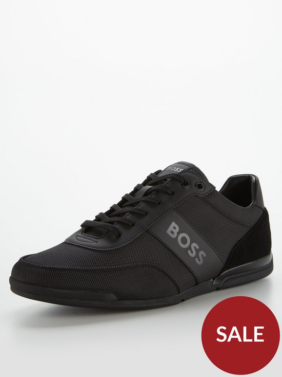 stillFront image of boss-saturn-low-profile-trainers-black