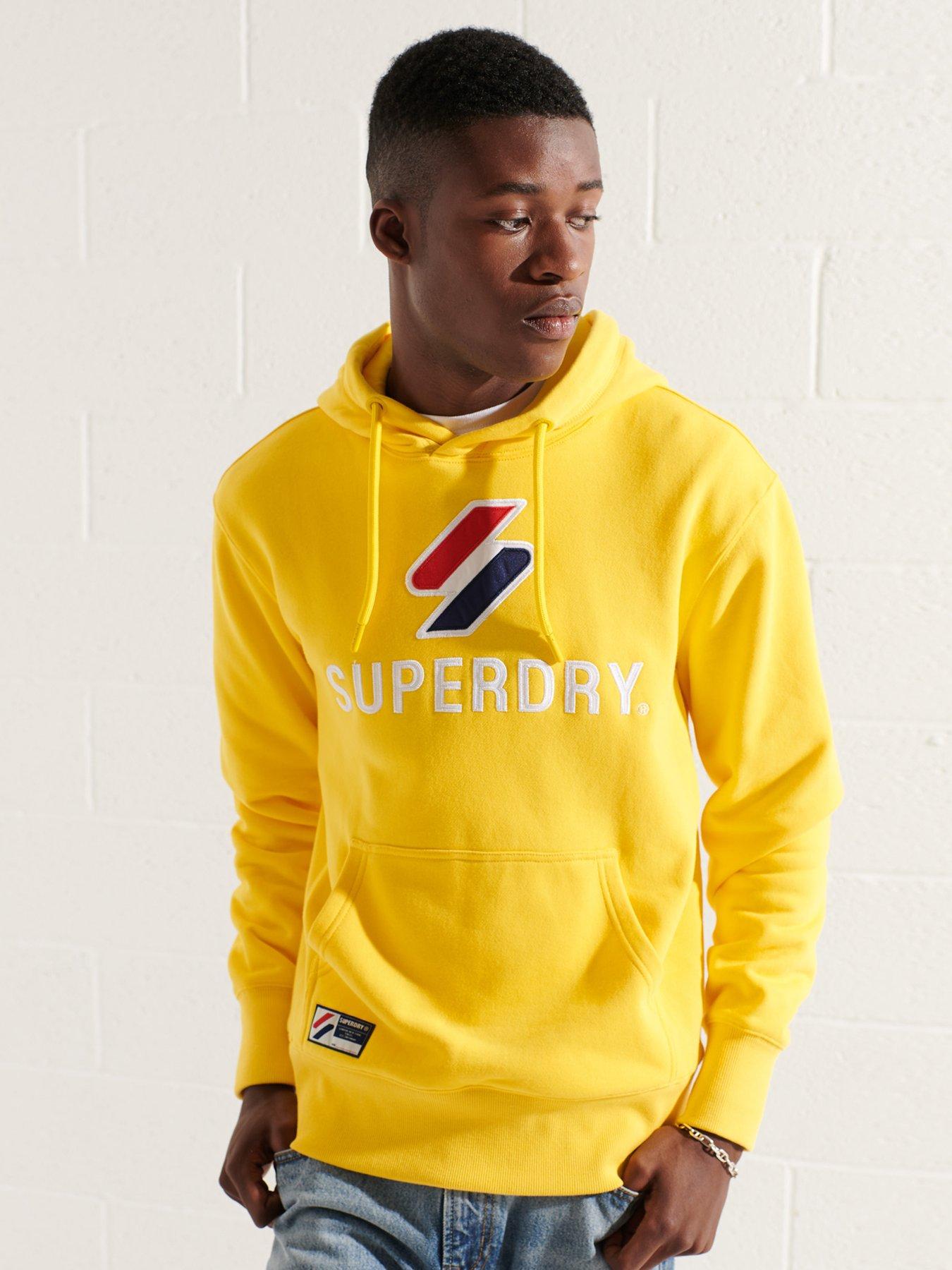 superdry white hoodie mens