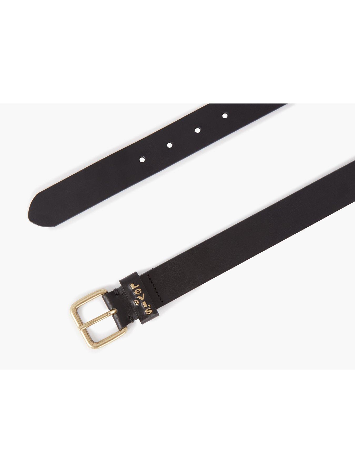 image of levis-calypso-leather-belt-black