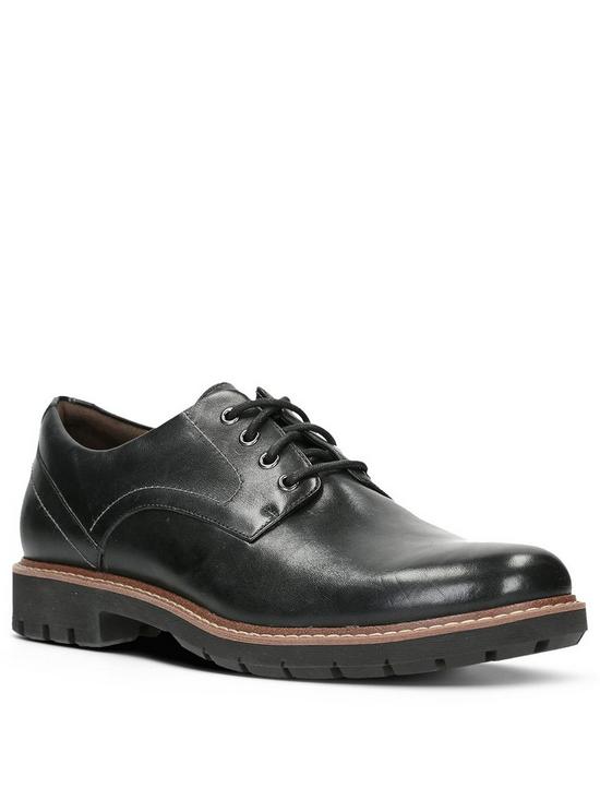 front image of clarks-batcombe-hall-shoes-black