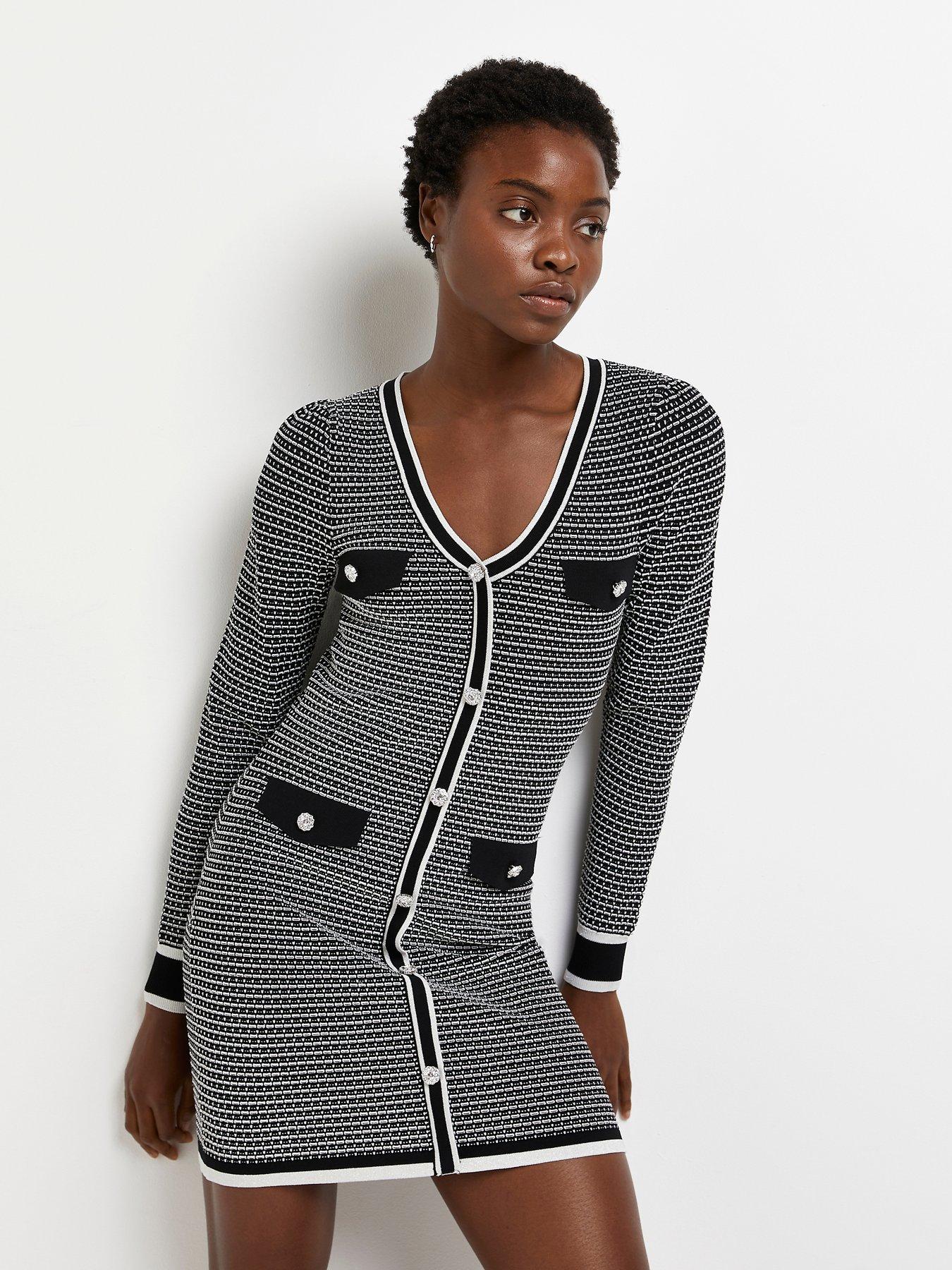 monochrome dress river island