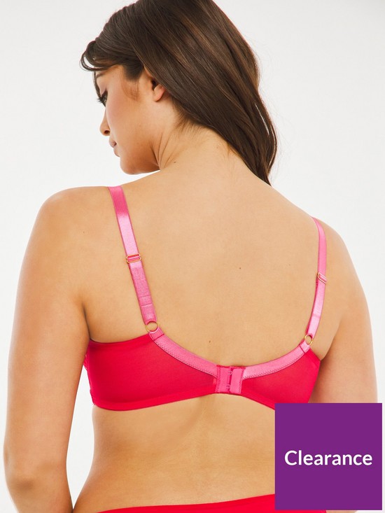 stillFront image of figleaves-pimlico-non-padded-underwired-plunge-bra-red