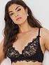  image of figleaves-pulse-lace-underwired-plunge-bra-black