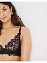  image of figleaves-pulse-lace-underwired-plunge-bra-black