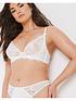  image of figleaves-pulse-lace-underwired-plunge-bra-whitenbsp