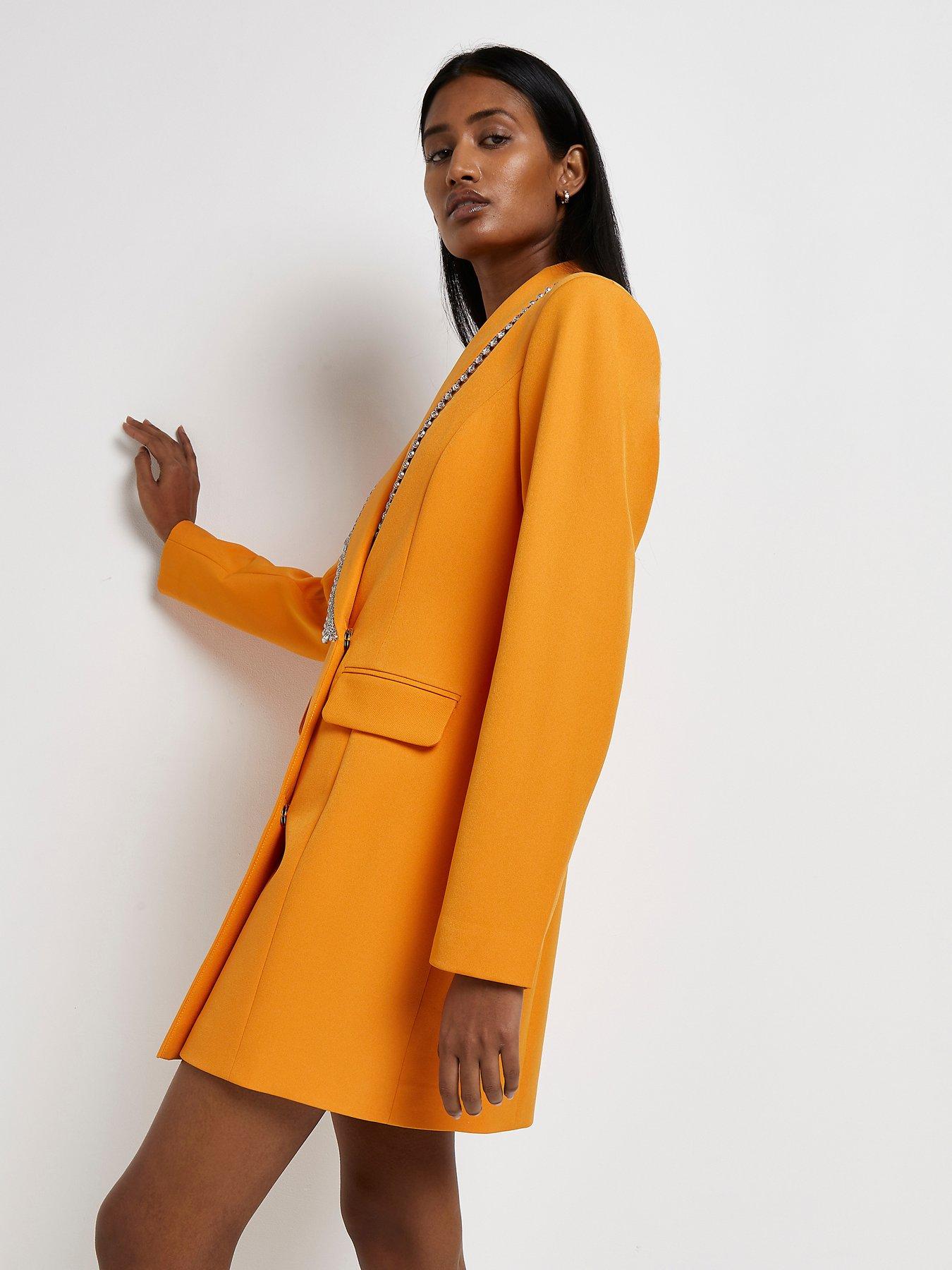 river island orange suit