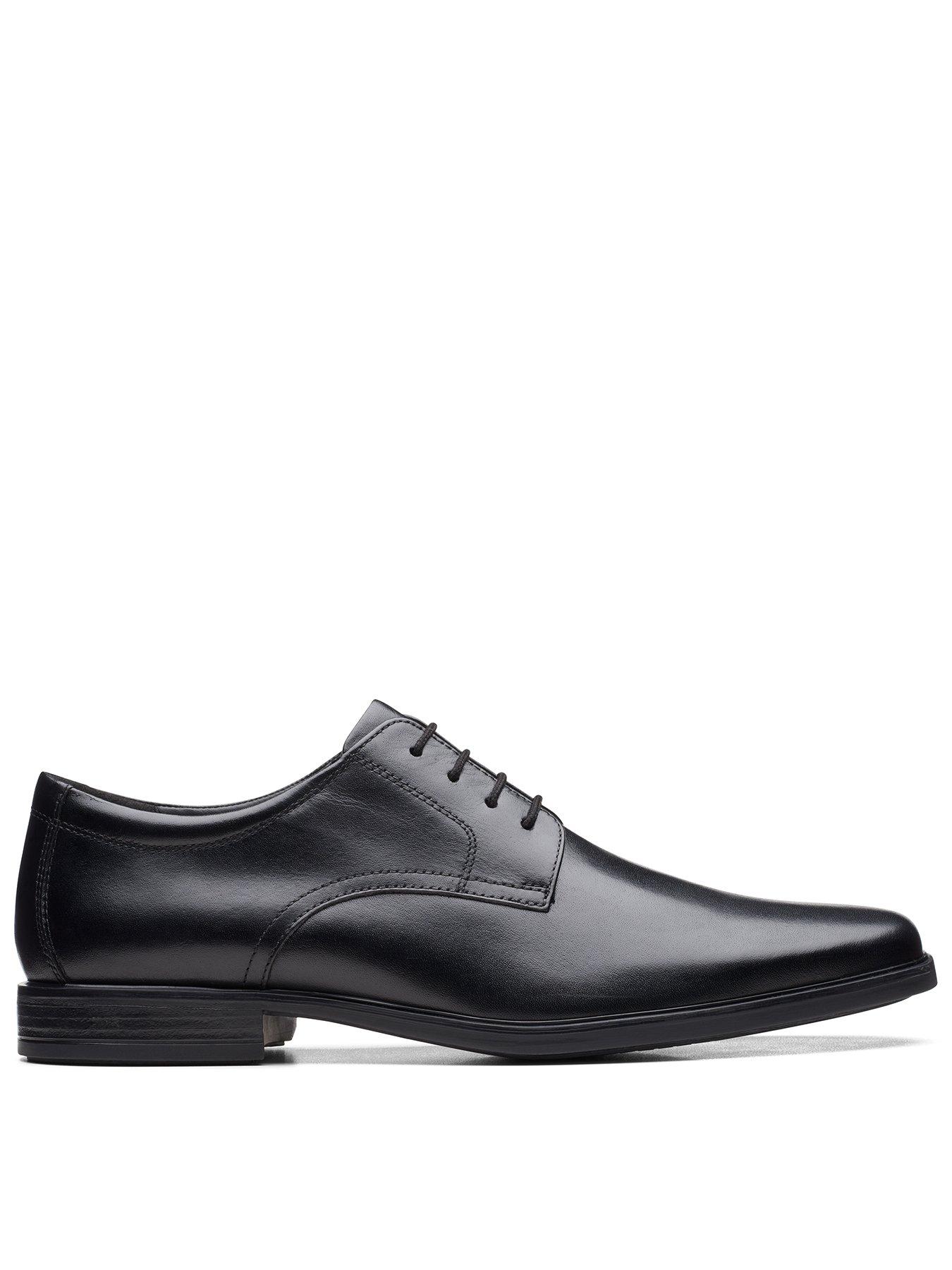 Image 3 of 6 of Clarks Mens Howard Walk Lace-Up Cushion Plus Oxford Shoes - Black