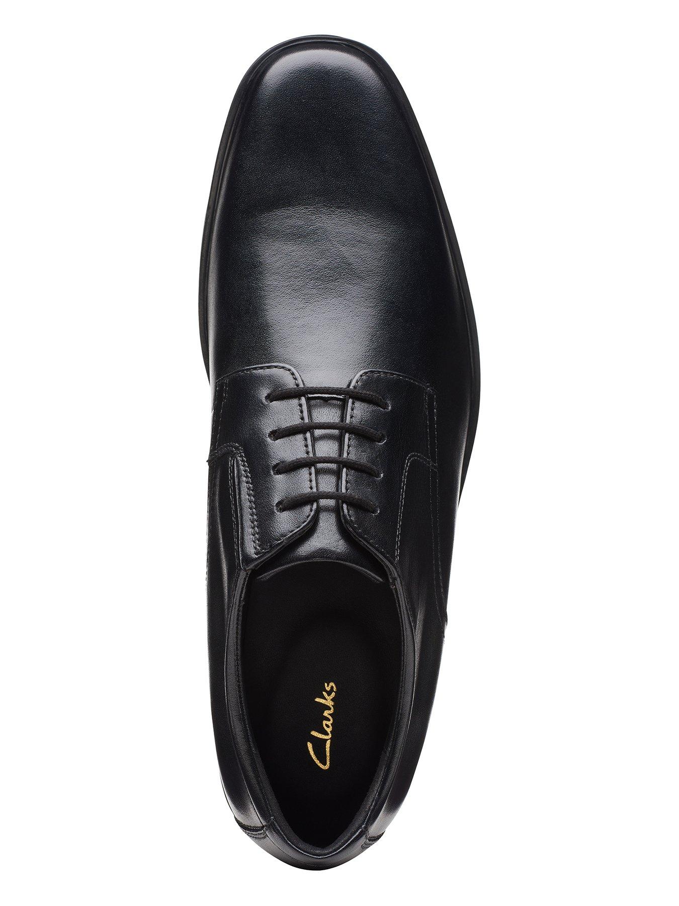 Image 4 of 6 of Clarks Mens Howard Walk Lace-Up Cushion Plus Oxford Shoes - Black