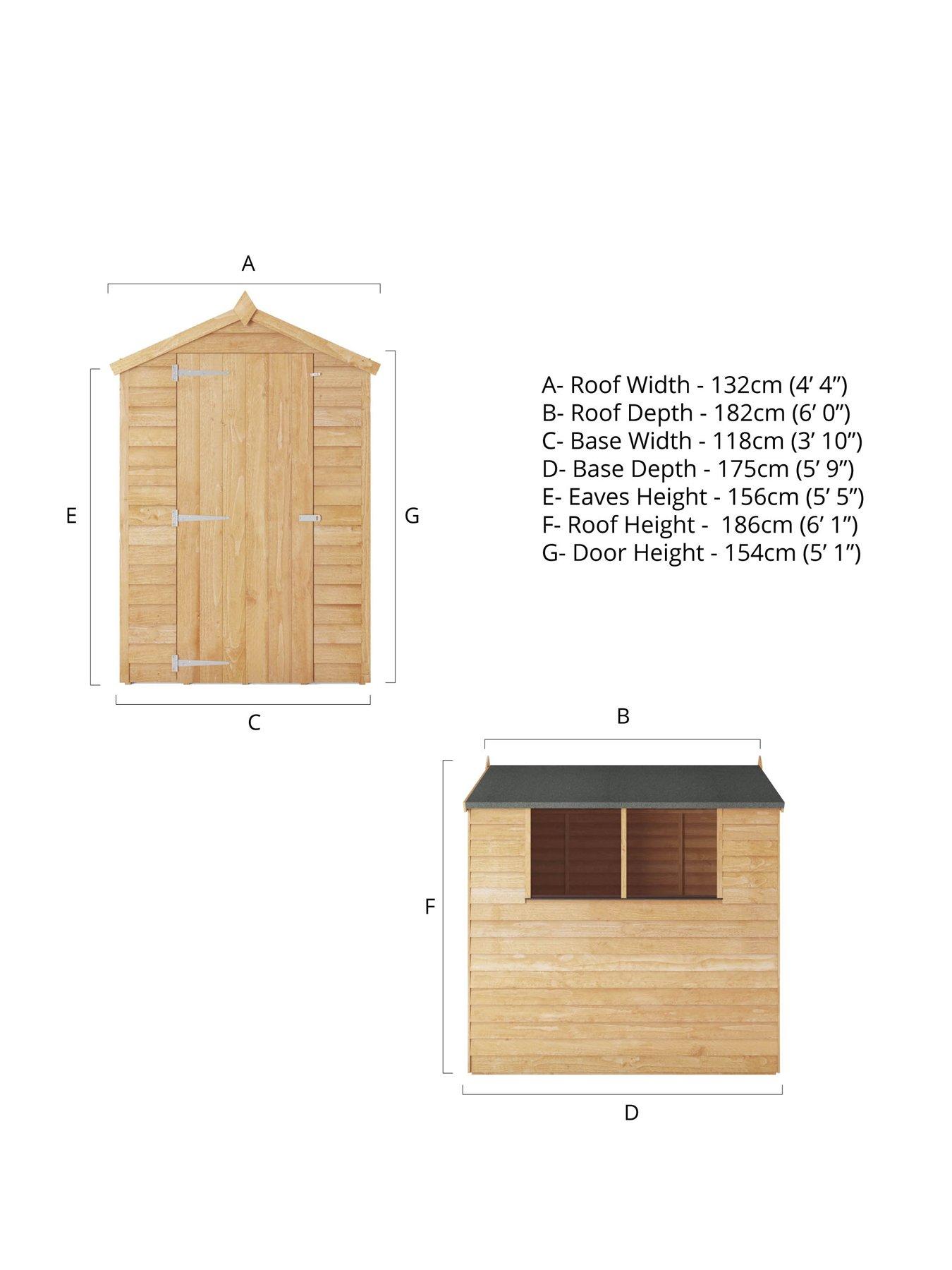  image of mercia-6-x-4nbspftnbspoverlap-apex-shednbsp--fscreg-certified