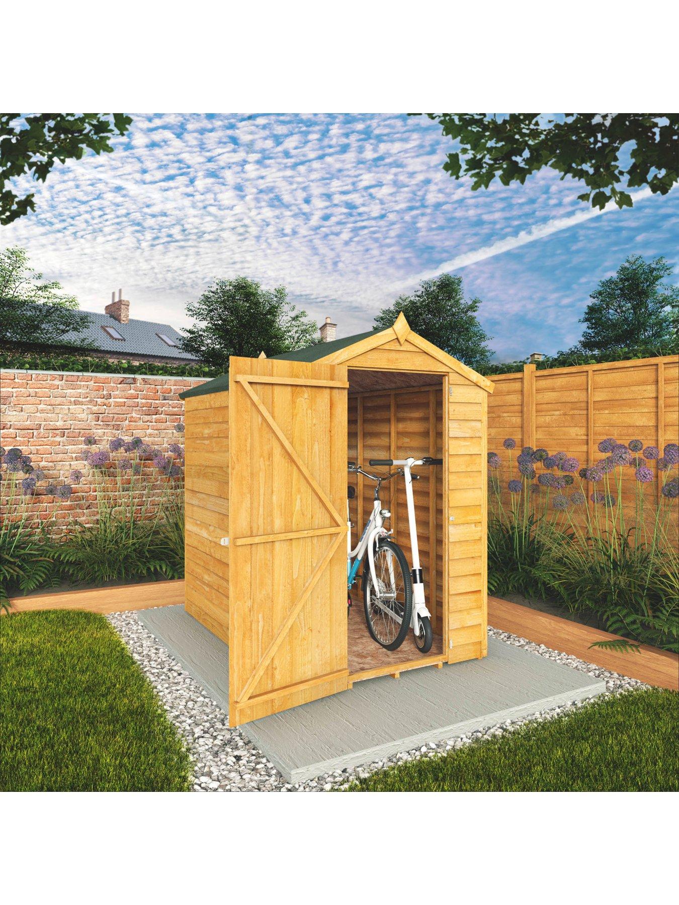  image of mercia-6-x-4-ftnbspoverlap-apex-windowless-shed