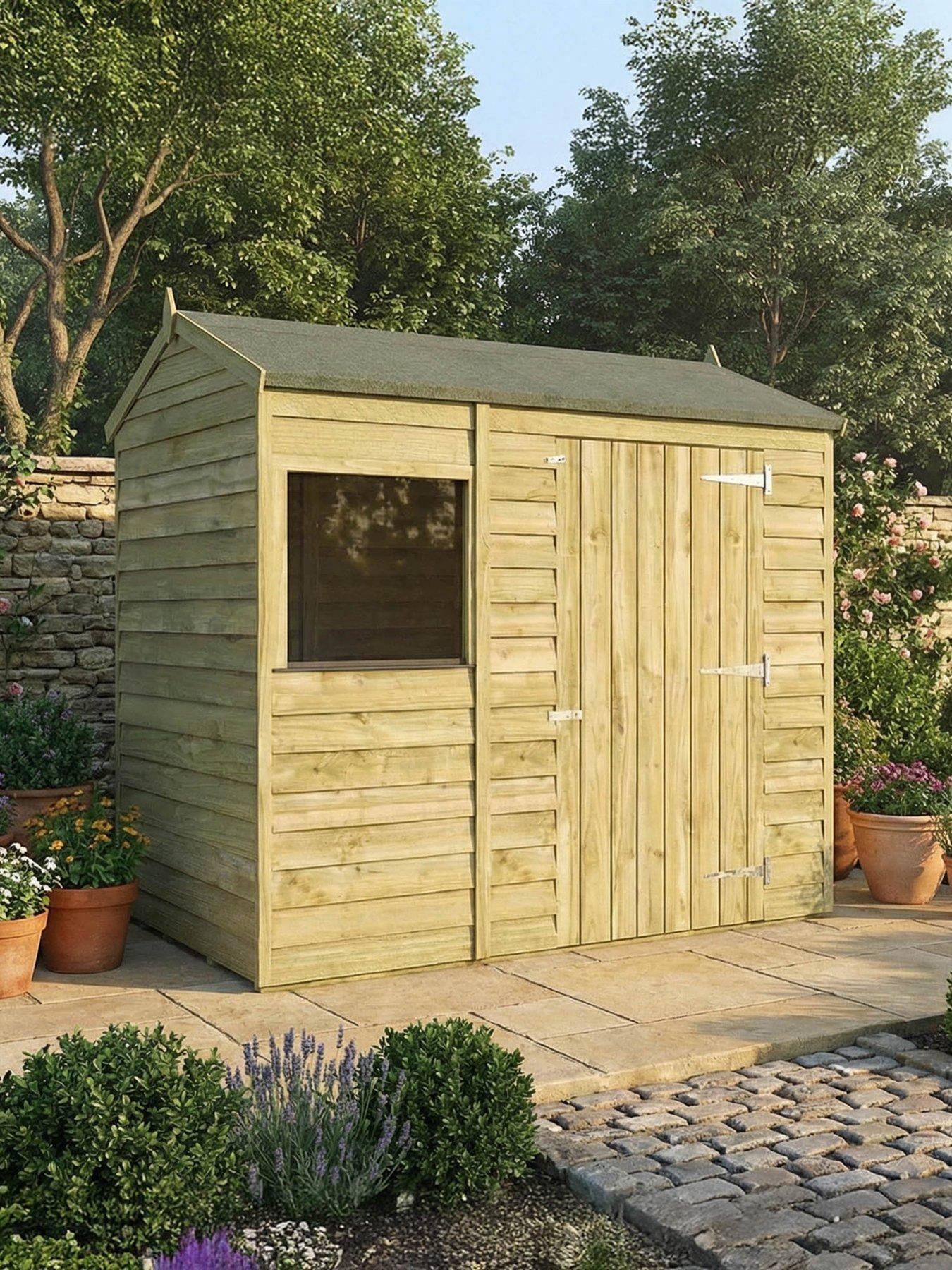 Image 1 of 6 of MERCIA 6 x 4 ft&nbsp;Overlap Reverse Apex Shed - FSC&reg; Certified