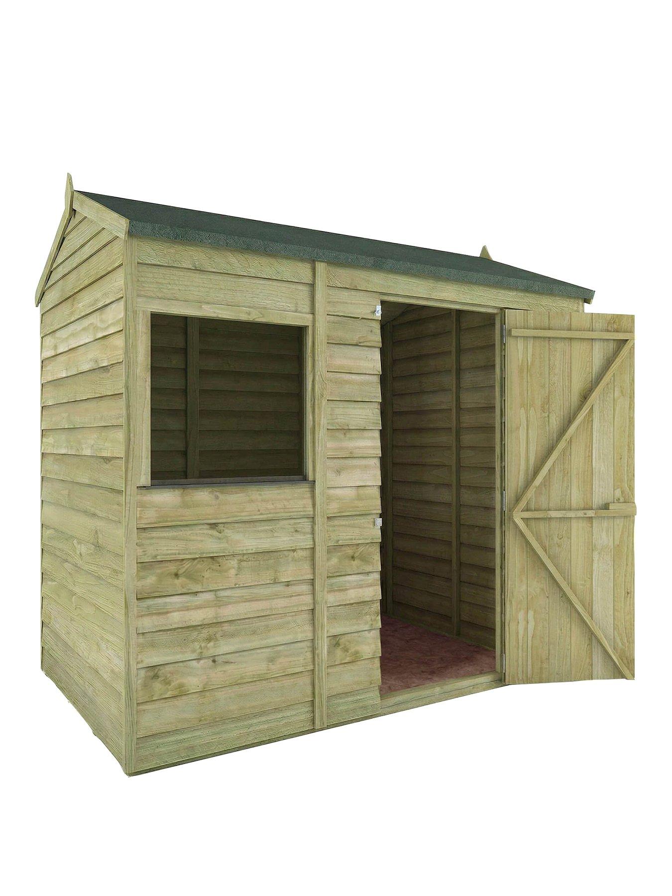 Image 2 of 6 of MERCIA 6 x 4 ft&nbsp;Overlap Reverse Apex Shed - FSC&reg; Certified