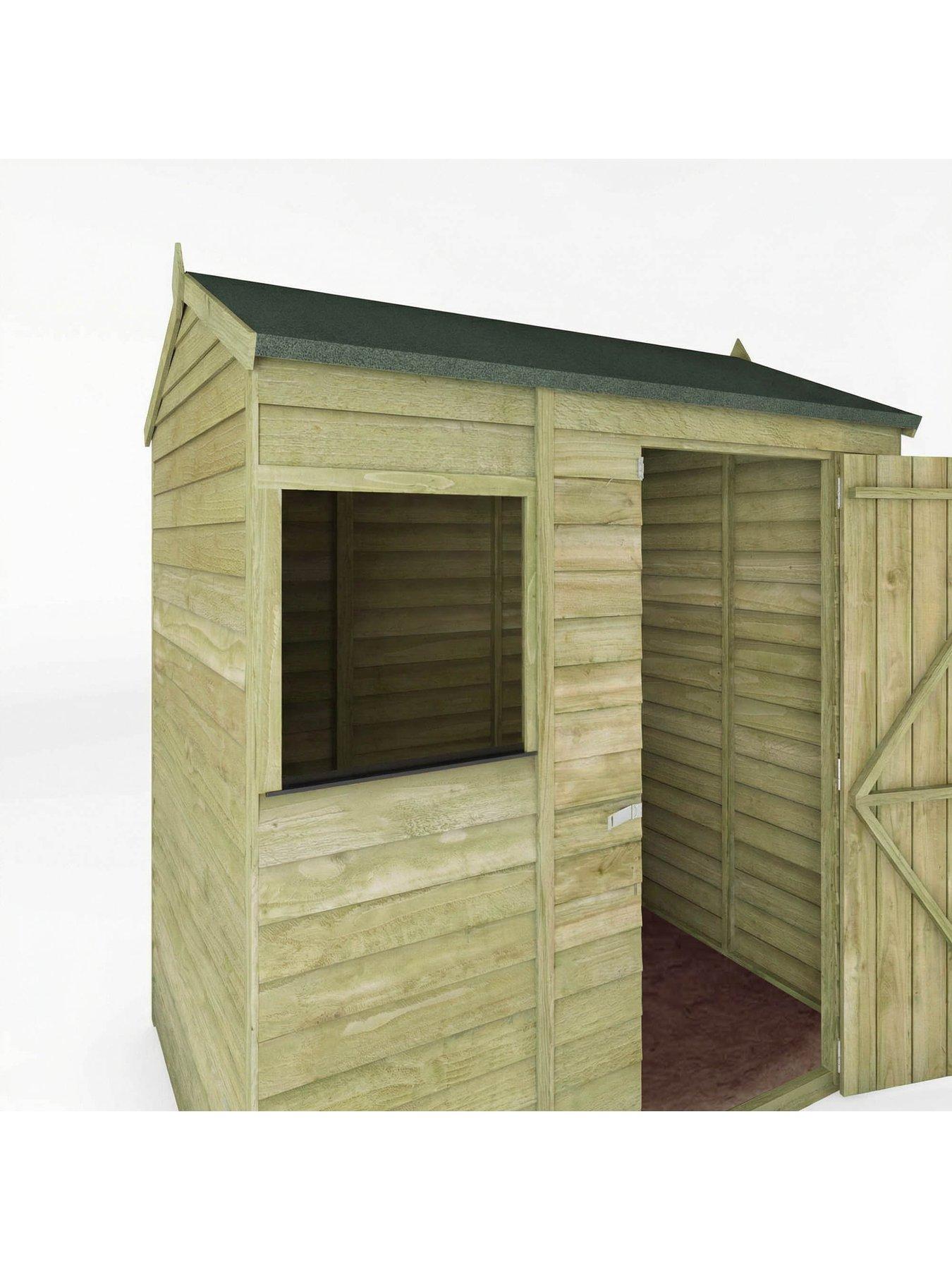 Image 3 of 6 of MERCIA 6 x 4 ft&nbsp;Overlap Reverse Apex Shed - FSC&reg; Certified