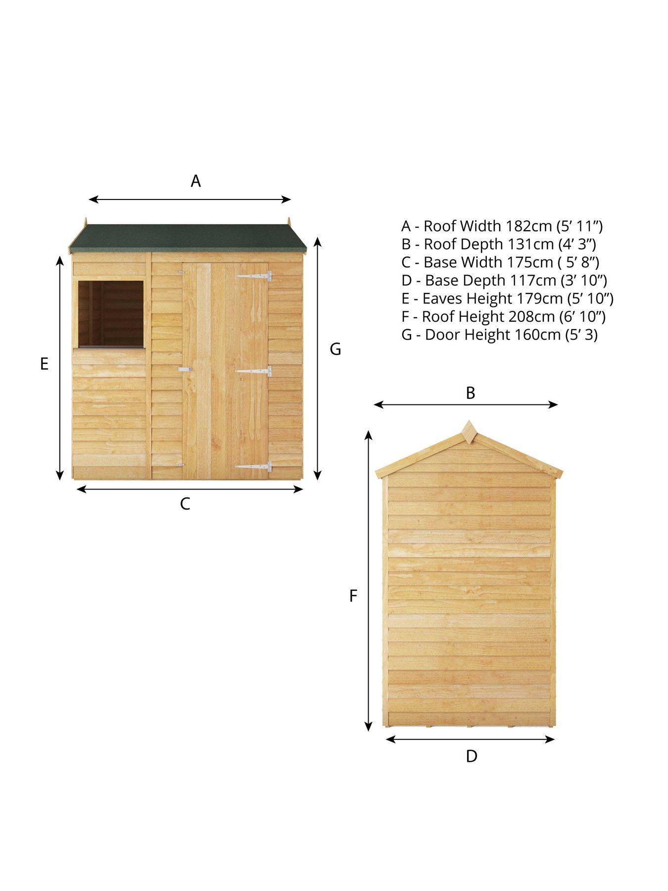  image of mercia-6-x-4-ftnbspoverlap-reverse-apex-shed