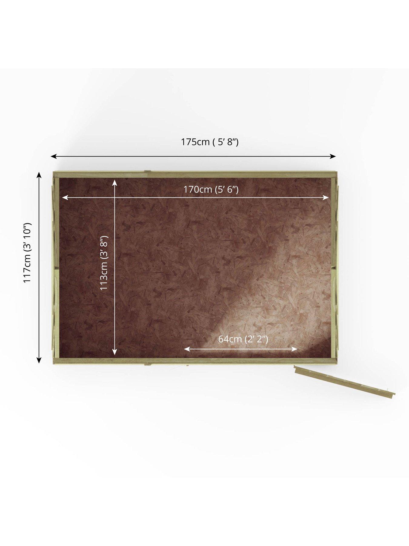 Image 6 of 6 of MERCIA 6 x 4 ft&nbsp;Overlap Reverse Apex Shed - FSC&reg; Certified