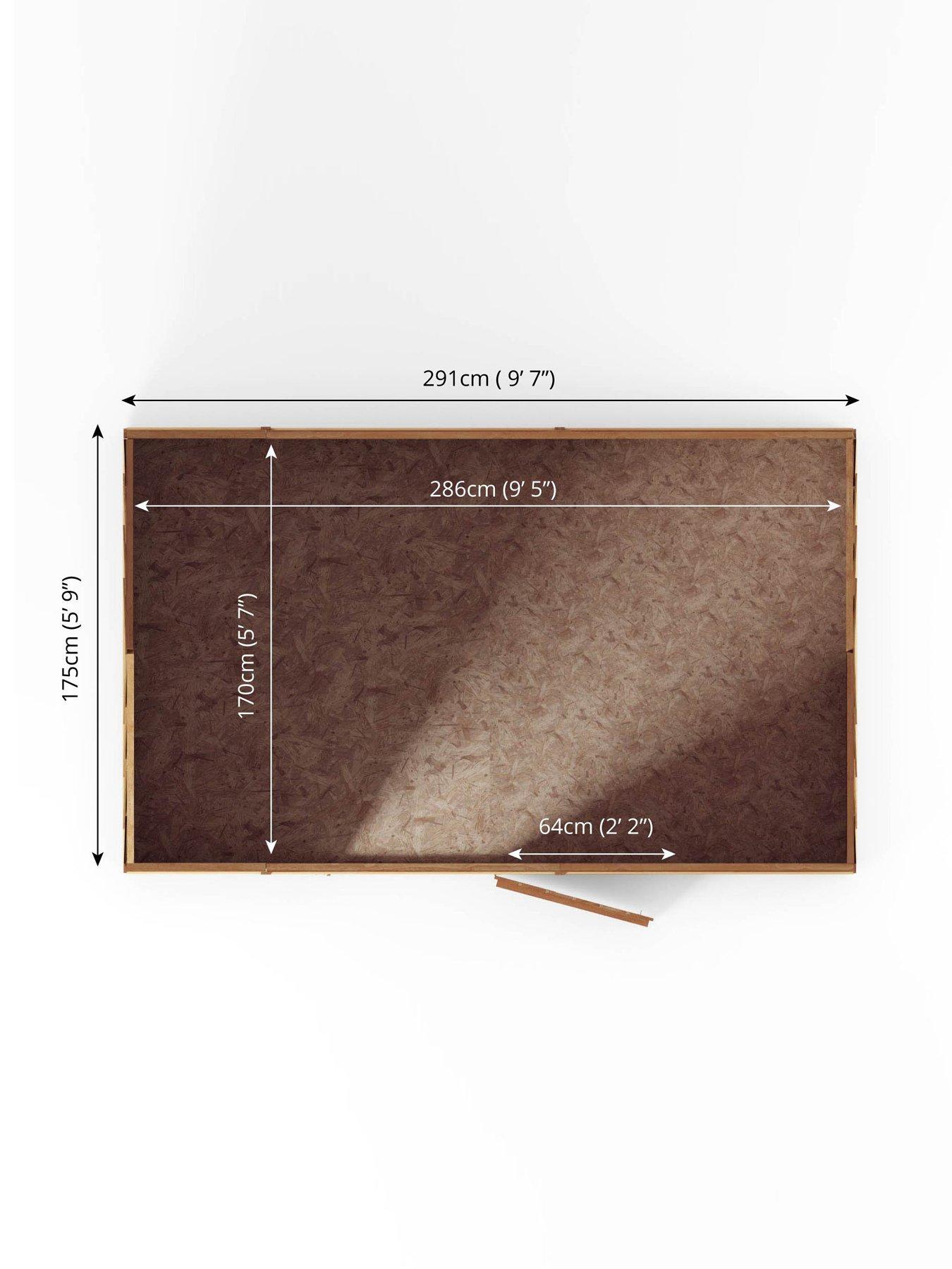 Image 6 of 6 of MERCIA 10 x 6ft Overlap Reverse Apex Shed - FSC&reg; Certified