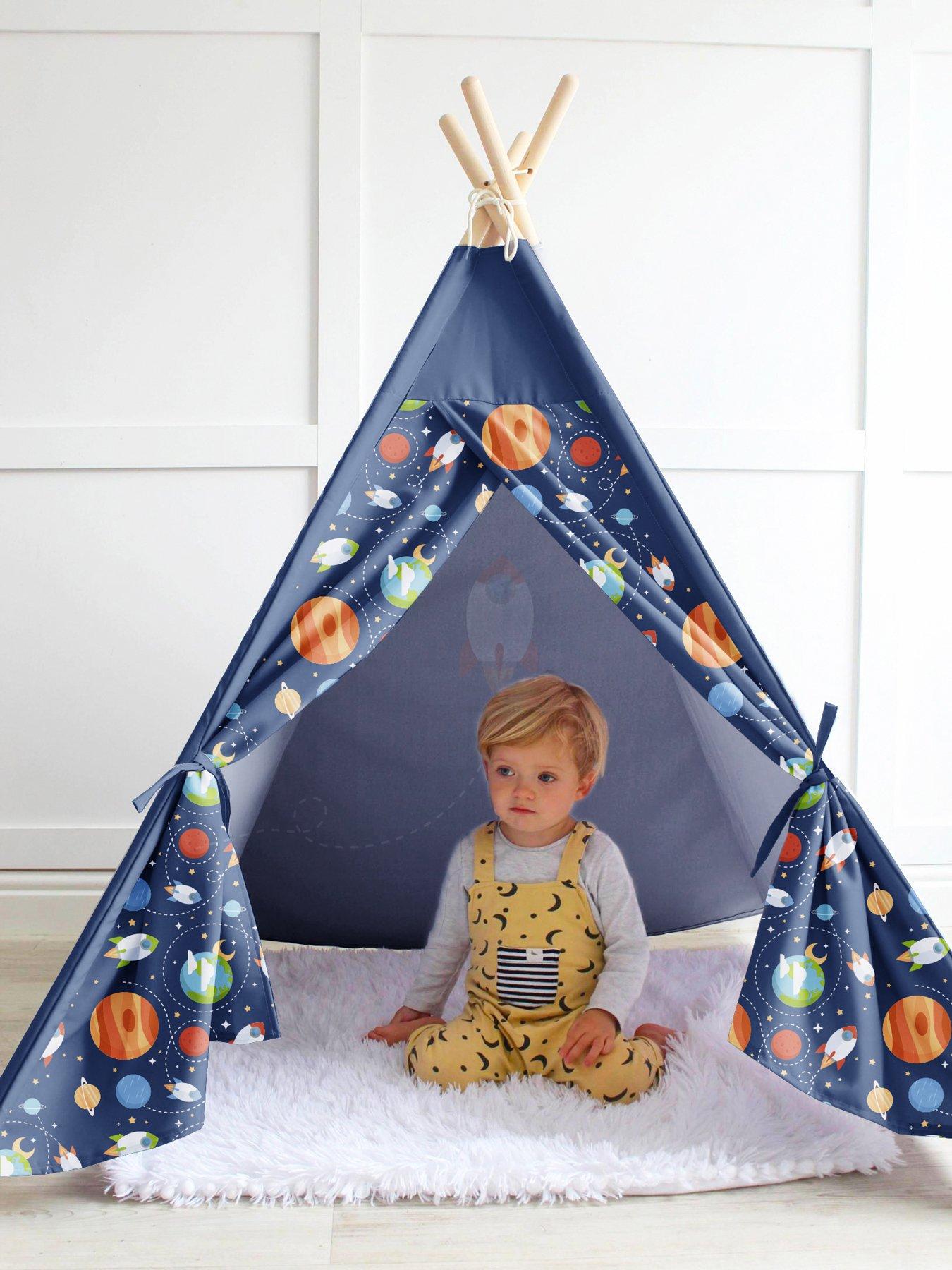  image of rucomfy-kids-teepee-play-tent-outer-space