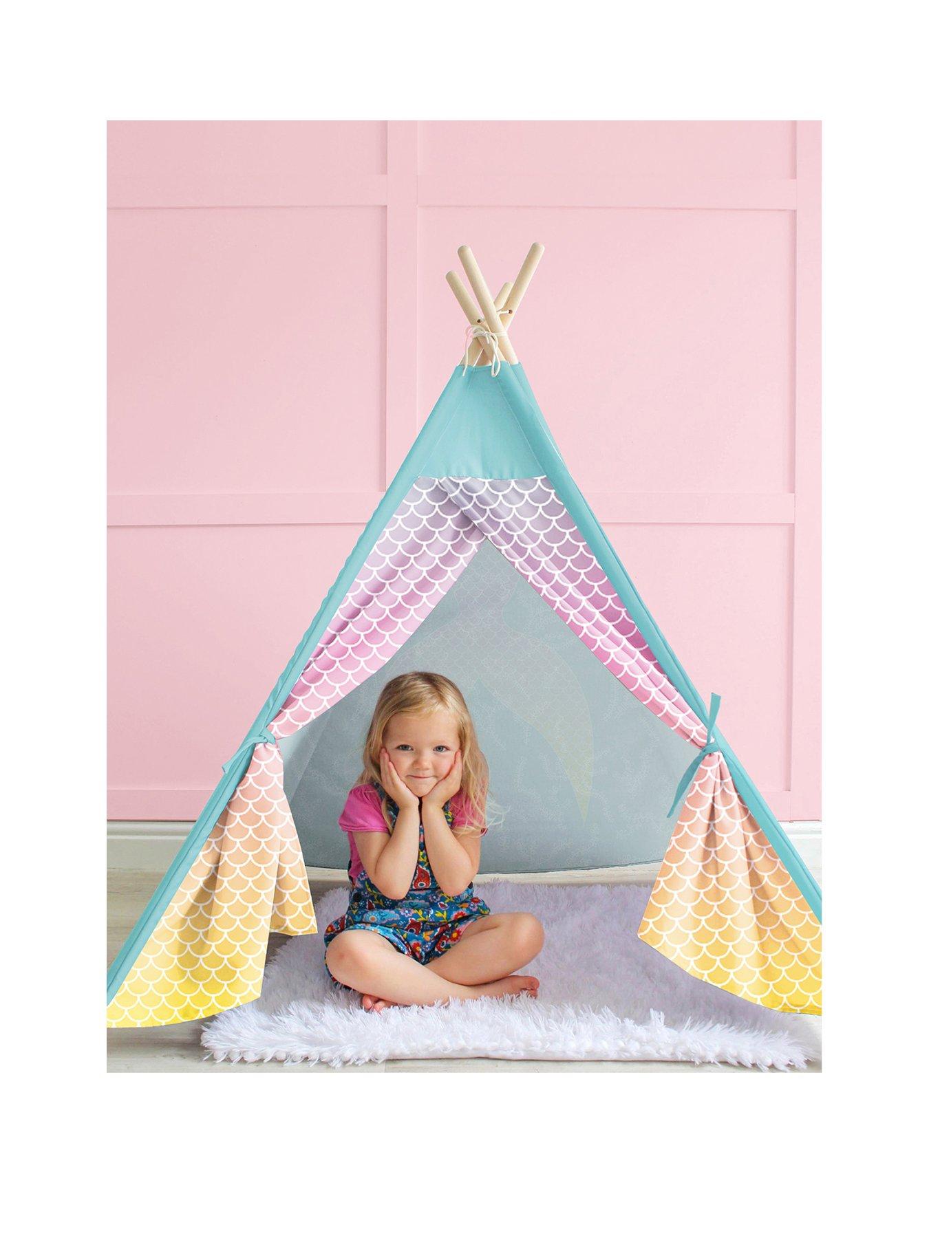 undefined Kids Teepee Play Tent - Mermaid Tail