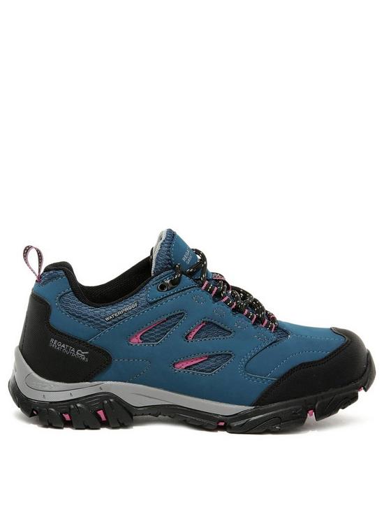 front image of regatta-holcombe-iep-low-walking-boot-blue