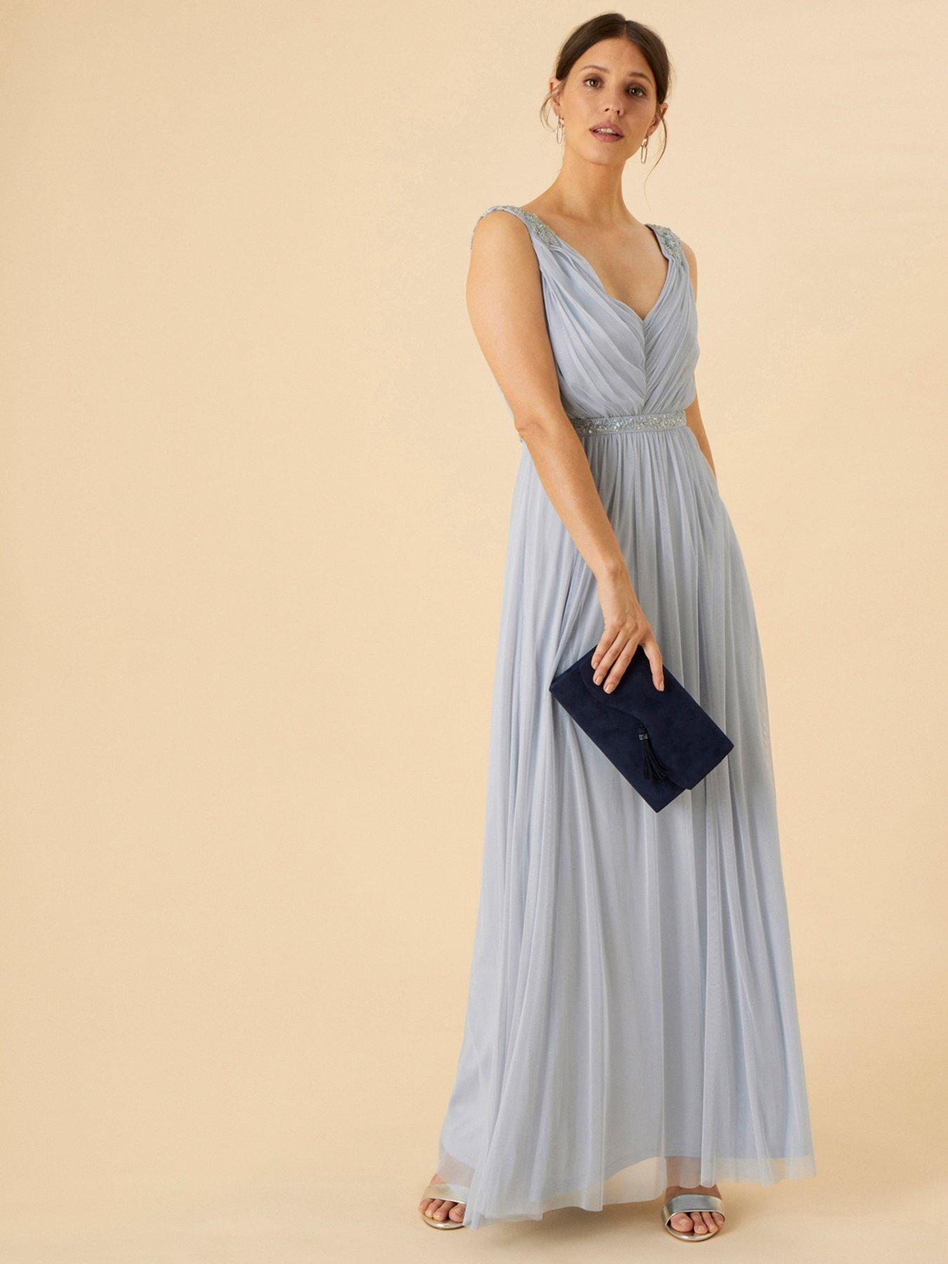 monsoon blue maxi dress