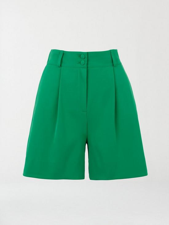 stillFront image of michelle-keegan-tailored-short-co-ord-green