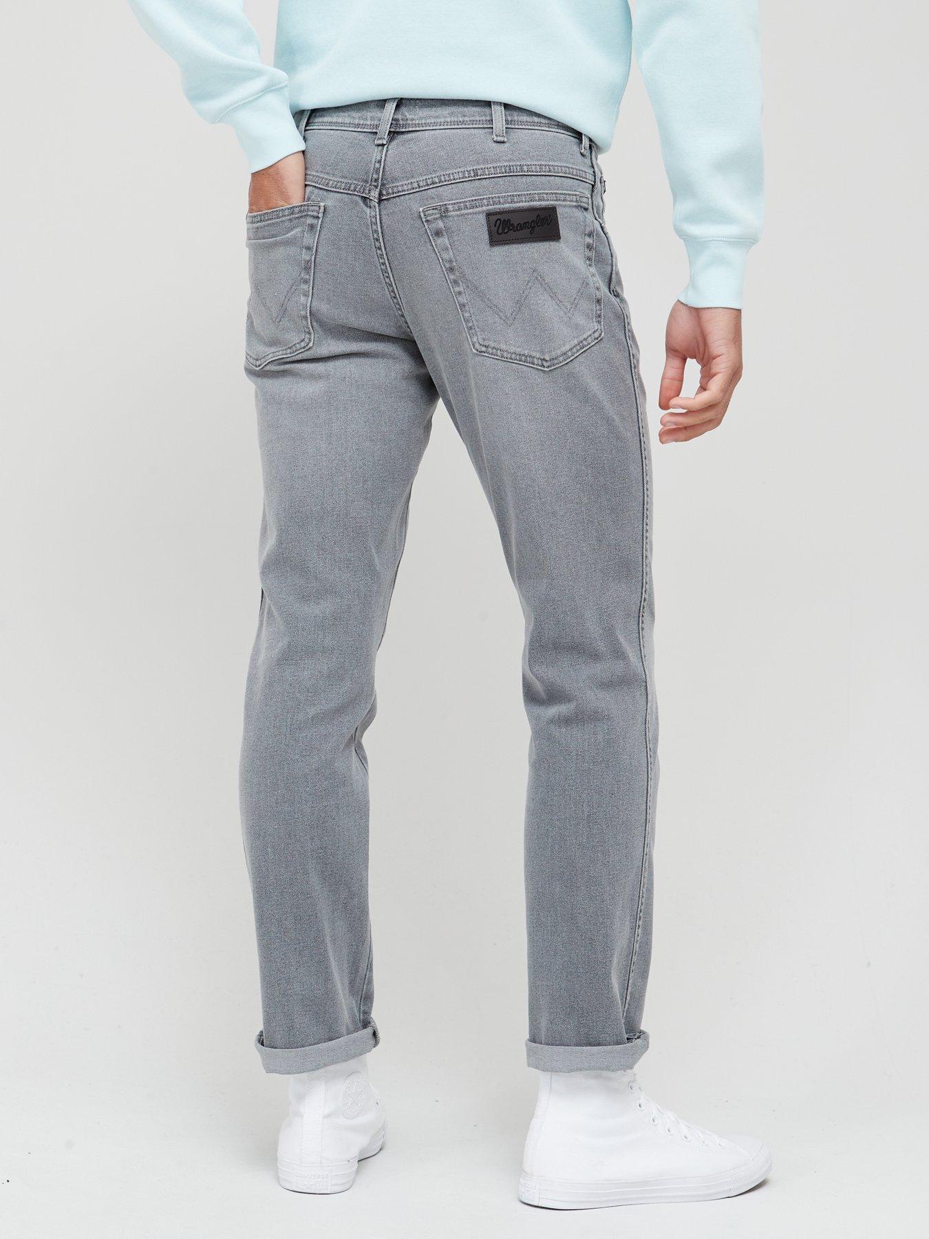 mens grey wrangler jeans