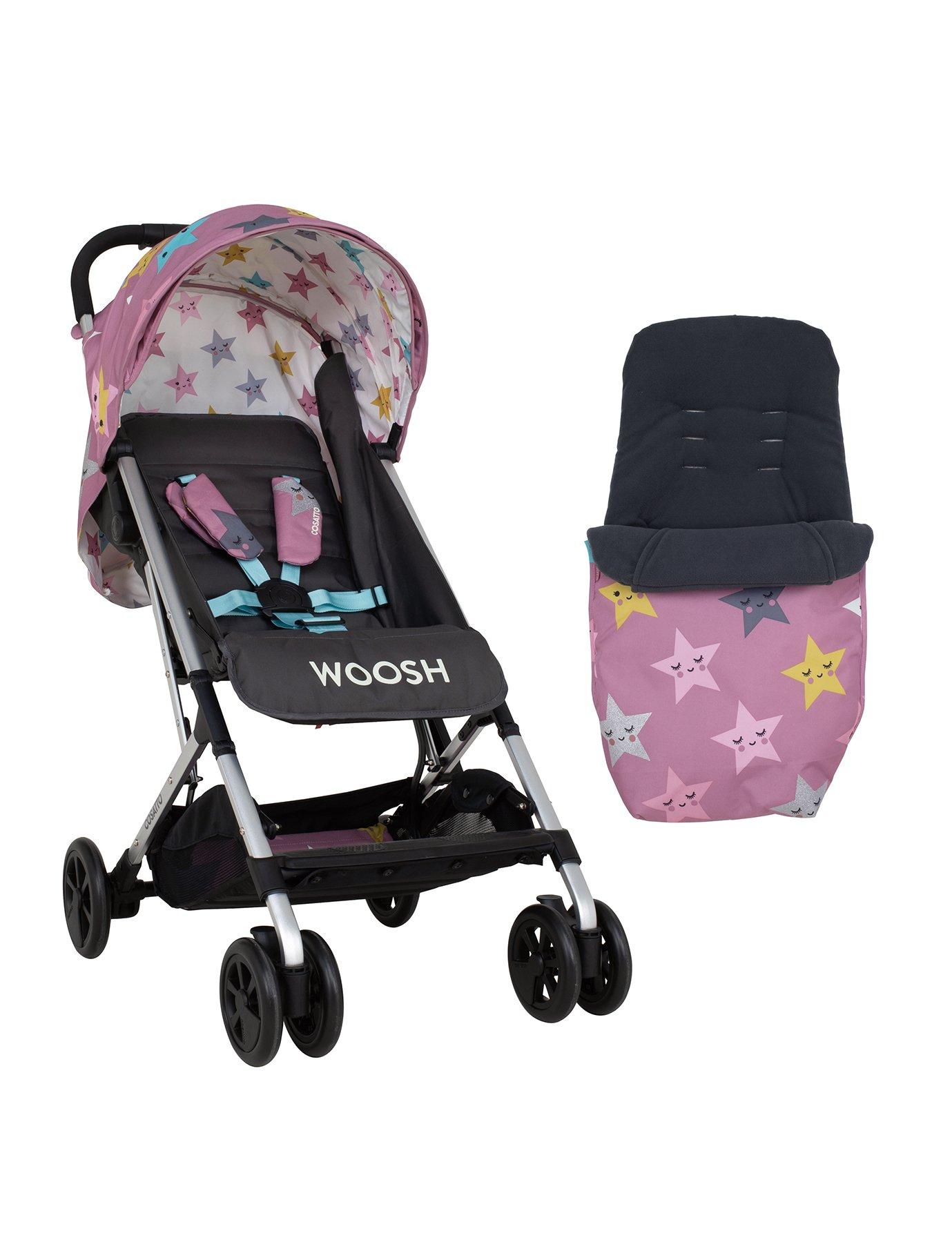 from Birth to 25 kg Dino Mighty with Footmuff Cosatto Woosh Stroller