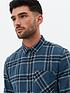 new-look-blue-check-long-sleeve-pocket-front-collared-shirtoutfit
