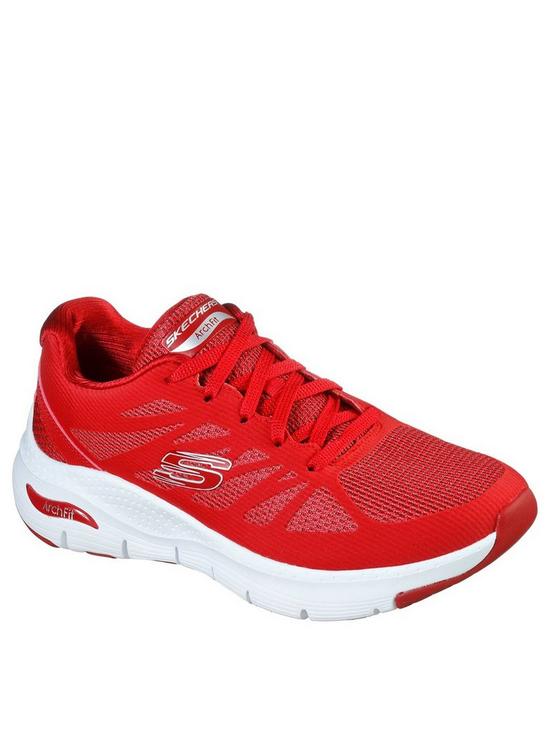front image of skechers-arch-fit-vivid-memory-trainers