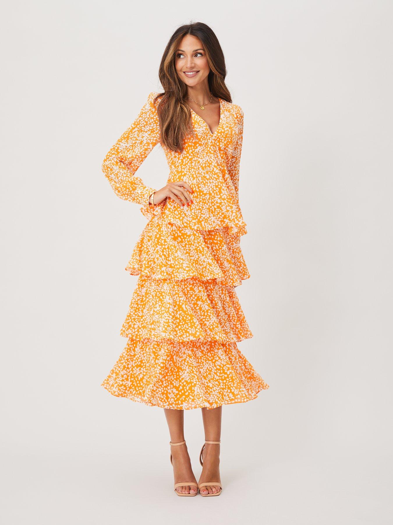 michelle keegan yellow dress very